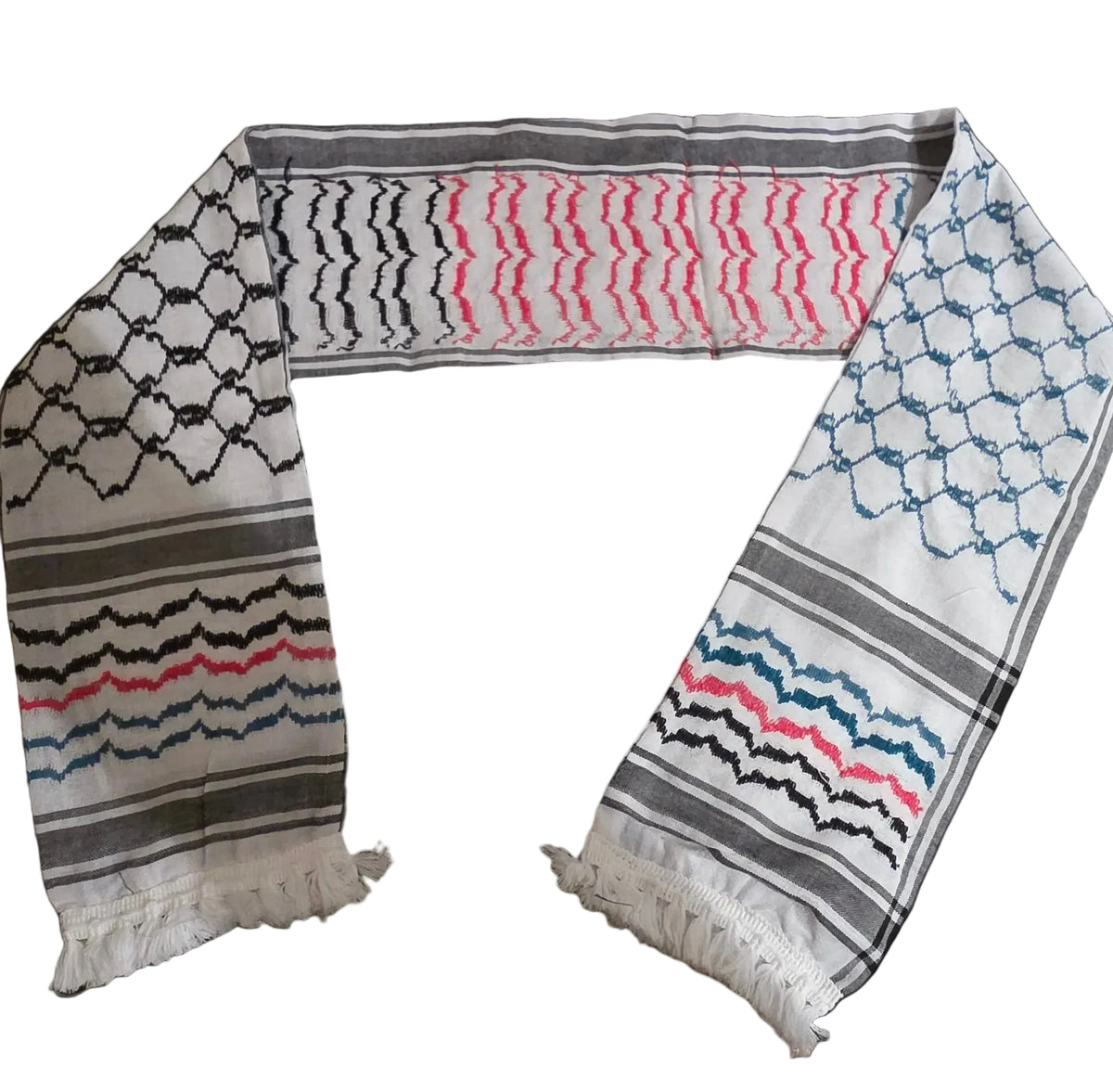 Al'Ard Palestinian flag colours Wishah (Scarf) (Made in Palestine)