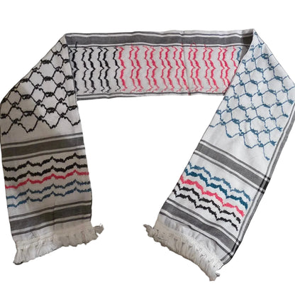Al'Ard Palestinian flag colours Wishah (Scarf) (Made in Palestine)