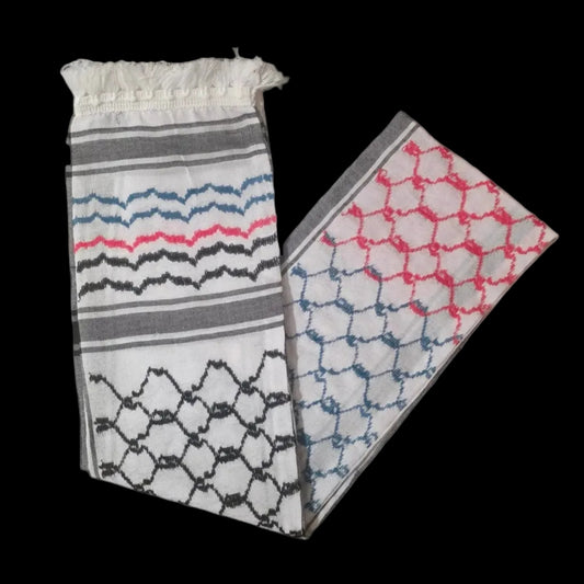 Al'Ard Palestinian flag colours Wishah (Scarf) (Made in Palestine)